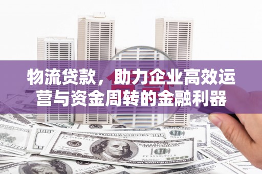 徐闻物流贷款，助力企业高效运营与资金周转的金融利器