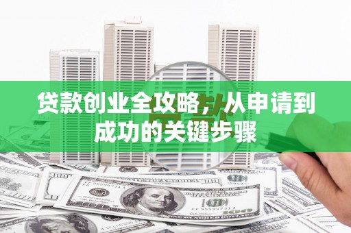 徐闻贷款创业全攻略，从申请到成功的关键步骤
