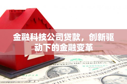 徐闻金融科技公司贷款，创新驱动下的金融变革