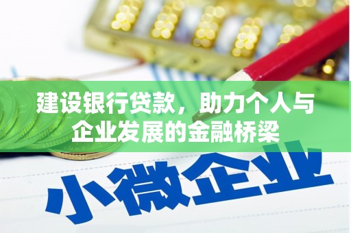 徐闻建设银行贷款，助力个人与企业发展的金融桥梁