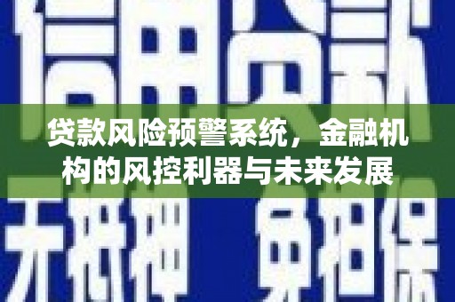 徐闻贷款风险预警系统，金融机构的风控利器与未来发展