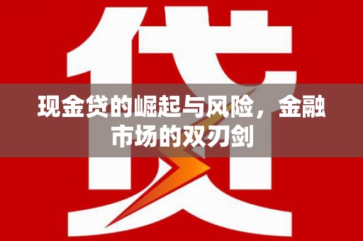徐闻现金贷的崛起与风险，金融市场的双刃剑