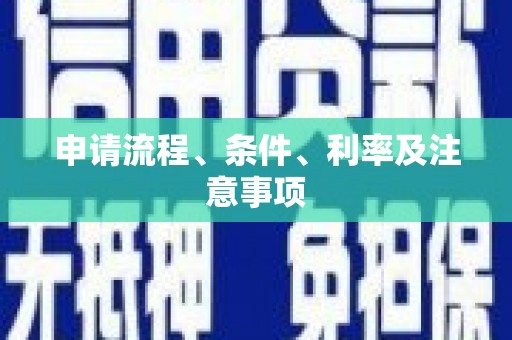徐闻申请流程、条件、利率及注意事项