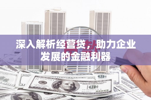 徐闻深入解析经营贷，助力企业发展的金融利器