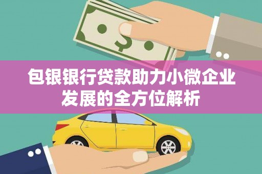 徐闻包银银行贷款助力小微企业发展的全方位解析