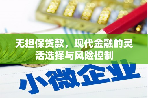 徐闻无担保贷款，现代金融的灵活选择与风险控制
