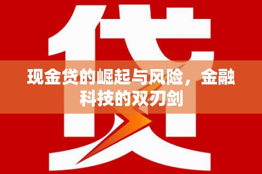 徐闻现金贷的崛起与风险，金融科技的双刃剑