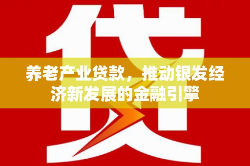 徐闻养老产业贷款，推动银发经济新发展的金融引擎