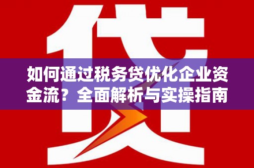 徐闻如何通过税务贷优化企业资金流？全面解析与实操指南