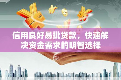 徐闻信用良好易批贷款，快速解决资金需求的明智选择