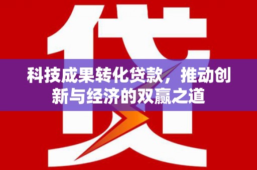 徐闻科技成果转化贷款，推动创新与经济的双赢之道
