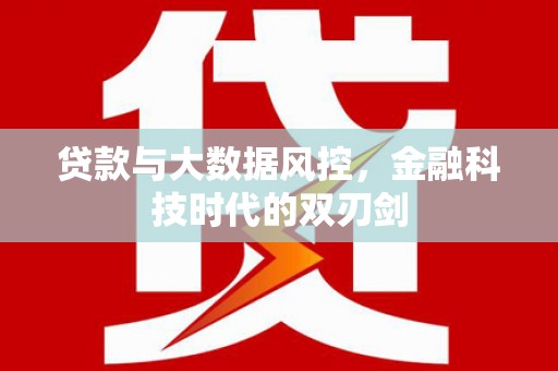 徐闻贷款与大数据风控，金融科技时代的双刃剑