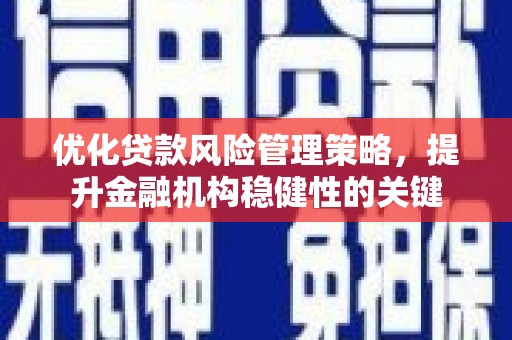 徐闻优化贷款风险管理策略，提升金融机构稳健性的关键