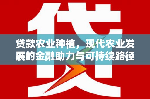 徐闻贷款农业种植，现代农业发展的金融助力与可持续路径