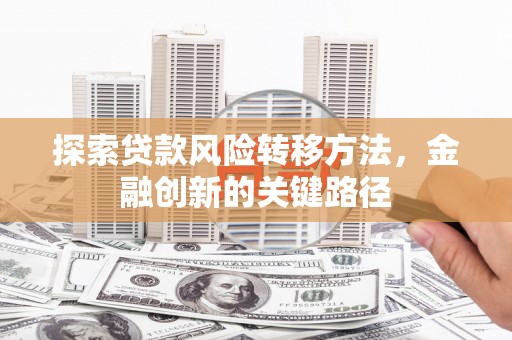 徐闻探索贷款风险转移方法，金融创新的关键路径