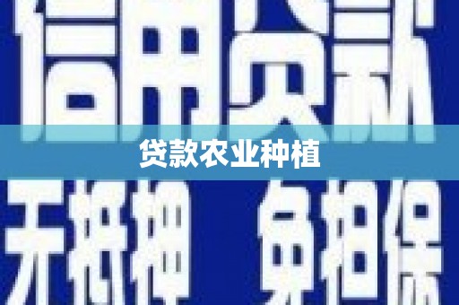 徐闻贷款农业种植