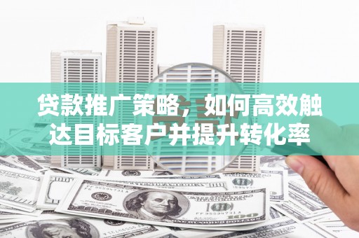 徐闻贷款推广策略，如何高效触达目标客户并提升转化率