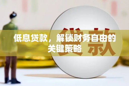 徐闻低息贷款，解锁财务自由的关键策略