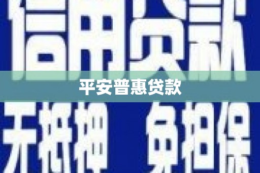 徐闻平安普惠贷款