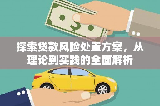 徐闻探索贷款风险处置方案，从理论到实践的全面解析