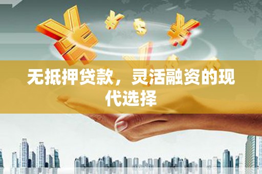 徐闻无抵押贷款，灵活融资的现代选择