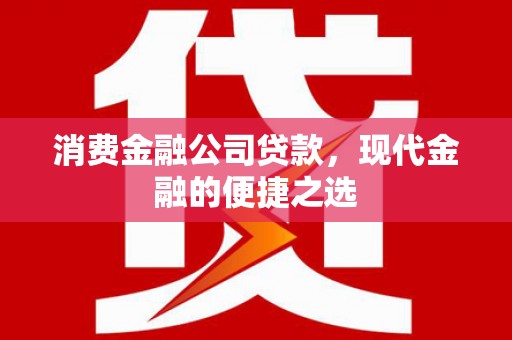徐闻消费金融公司贷款，现代金融的便捷之选