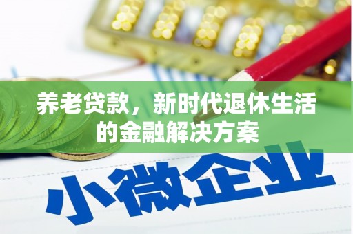 徐闻养老贷款，新时代退休生活的金融解决方案