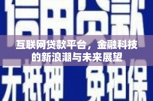 徐闻互联网贷款平台，金融科技的新浪潮与未来展望
