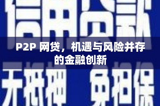 徐闻P2P 网贷，机遇与风险并存的金融创新