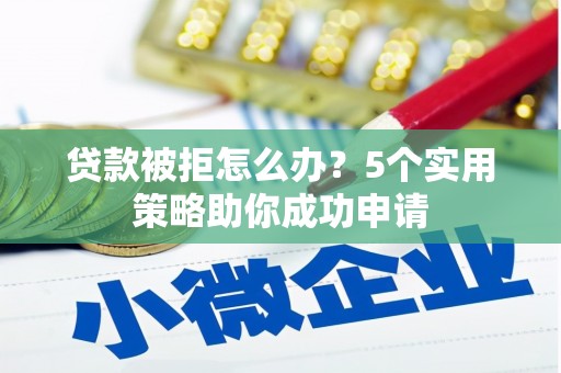 徐闻贷款被拒怎么办？5个实用策略助你成功申请