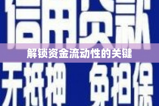 徐闻解锁资金流动性的关键